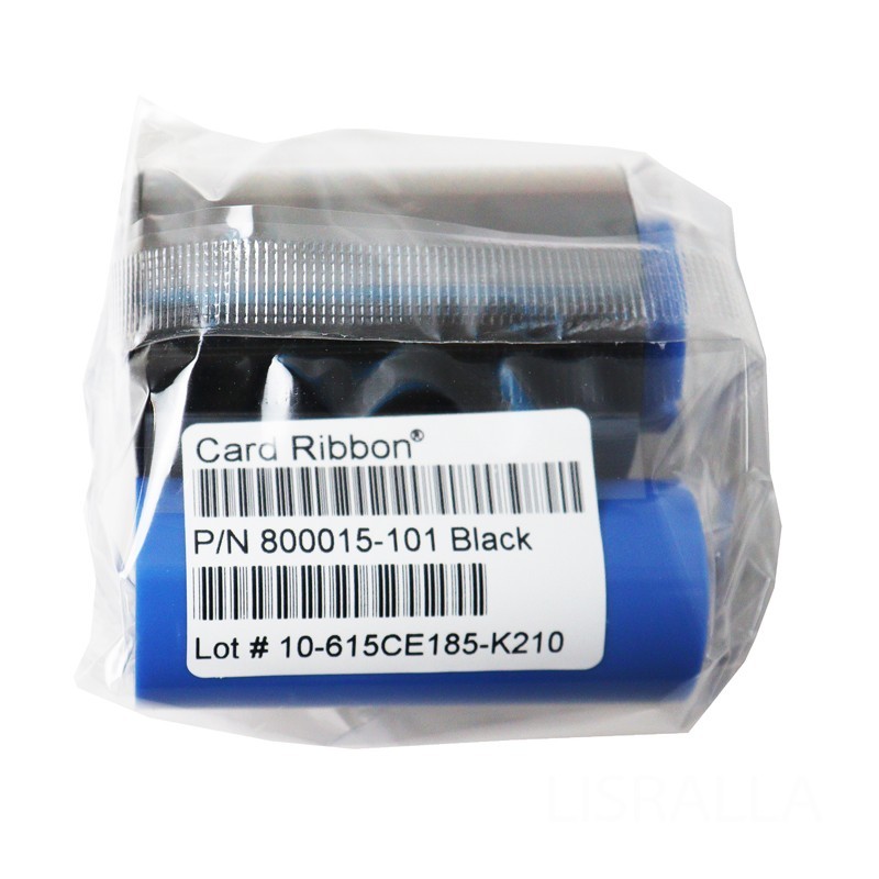 800015-101 Black Monochrome Card Ribbon Replacement for Zebra P330i P420i P430i
