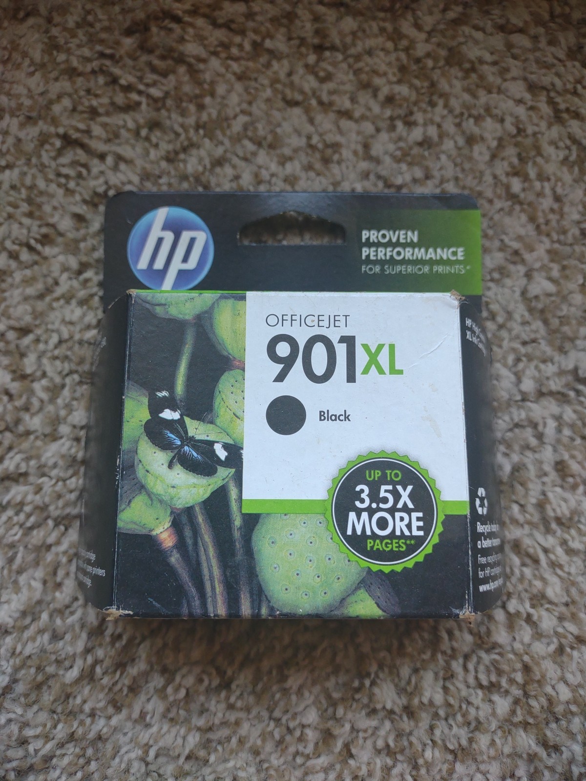 Genuine HP 901XL Black Ink Cartridge High Yield CC654AN OEM Exp Unknown