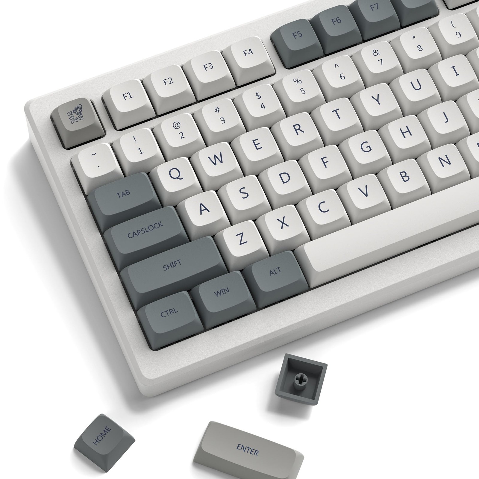 Retro PBT keycaps Set, XDA Profile Keyboard Keycaps