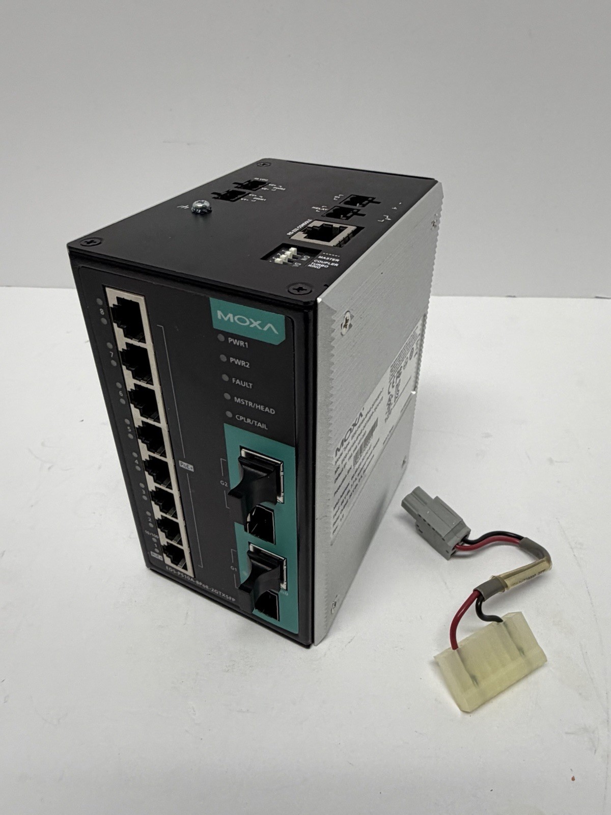 Moxa EDS-P510A-8PoE-2GTXSFP-T 8-Port Industrial Ethernet Switch, WORKING