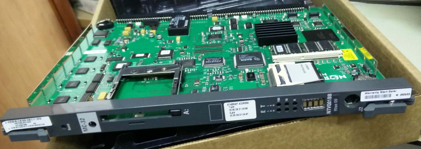 Nortel Meridian MC-32 NTVQ01 NTVQ01BB Voice Gateway Media Card Rlse 09