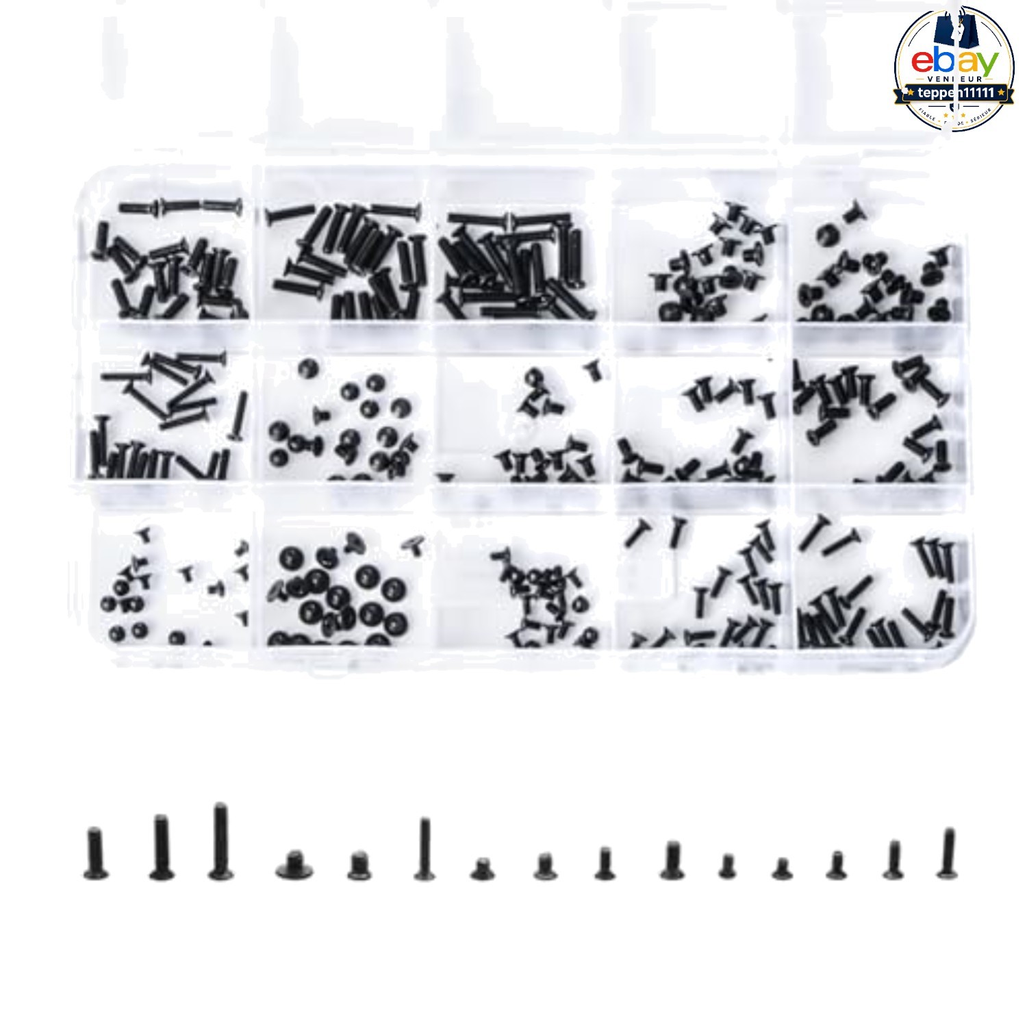 Laptop Replacement Screws Kit for IBM HP Mac Dell Lenovo 300 Pcs M2 M2.5 M3