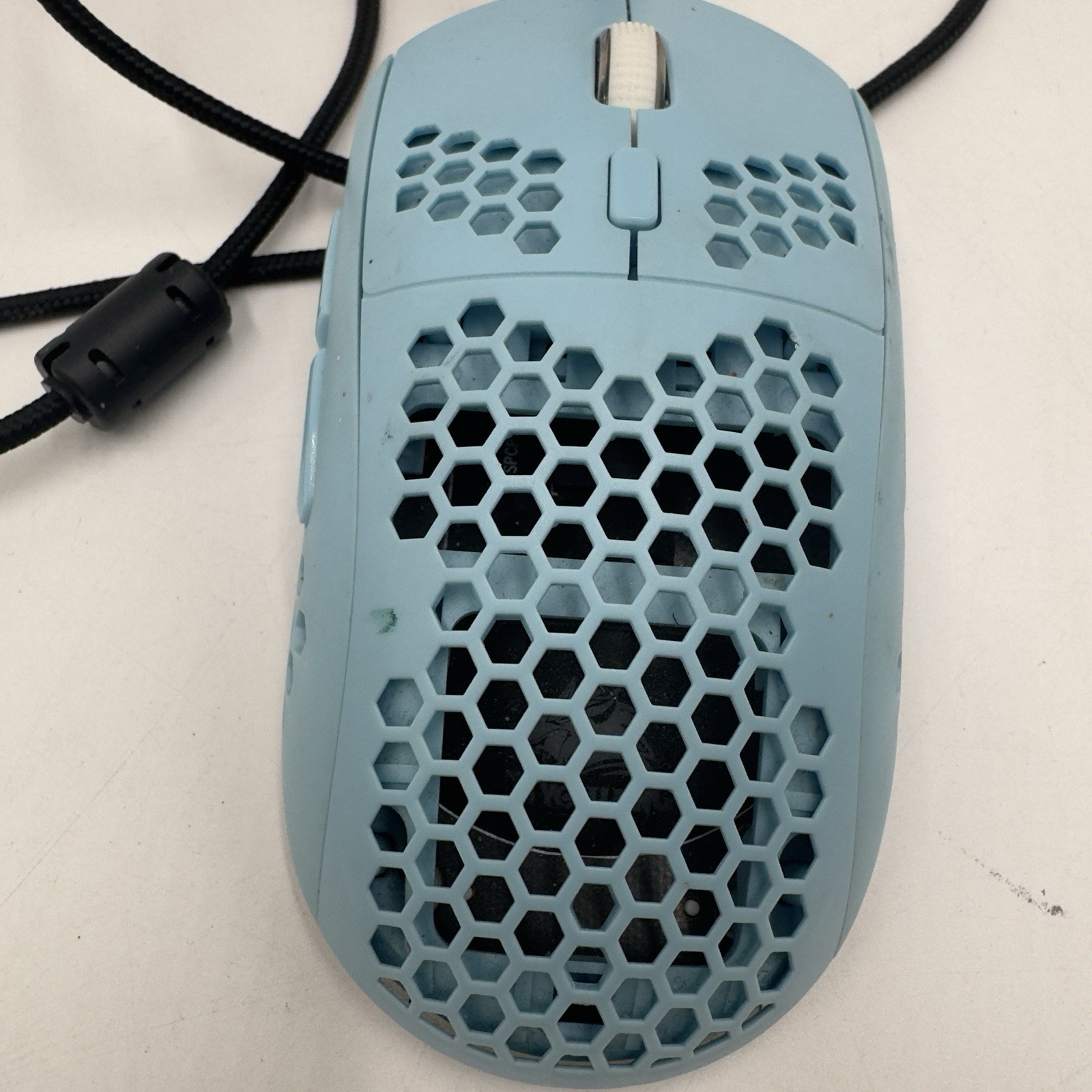 ZIYOULANG T60 Light Blue Honeycomb RGB Wired Gaming Mouse 6400DPI Ultrlight