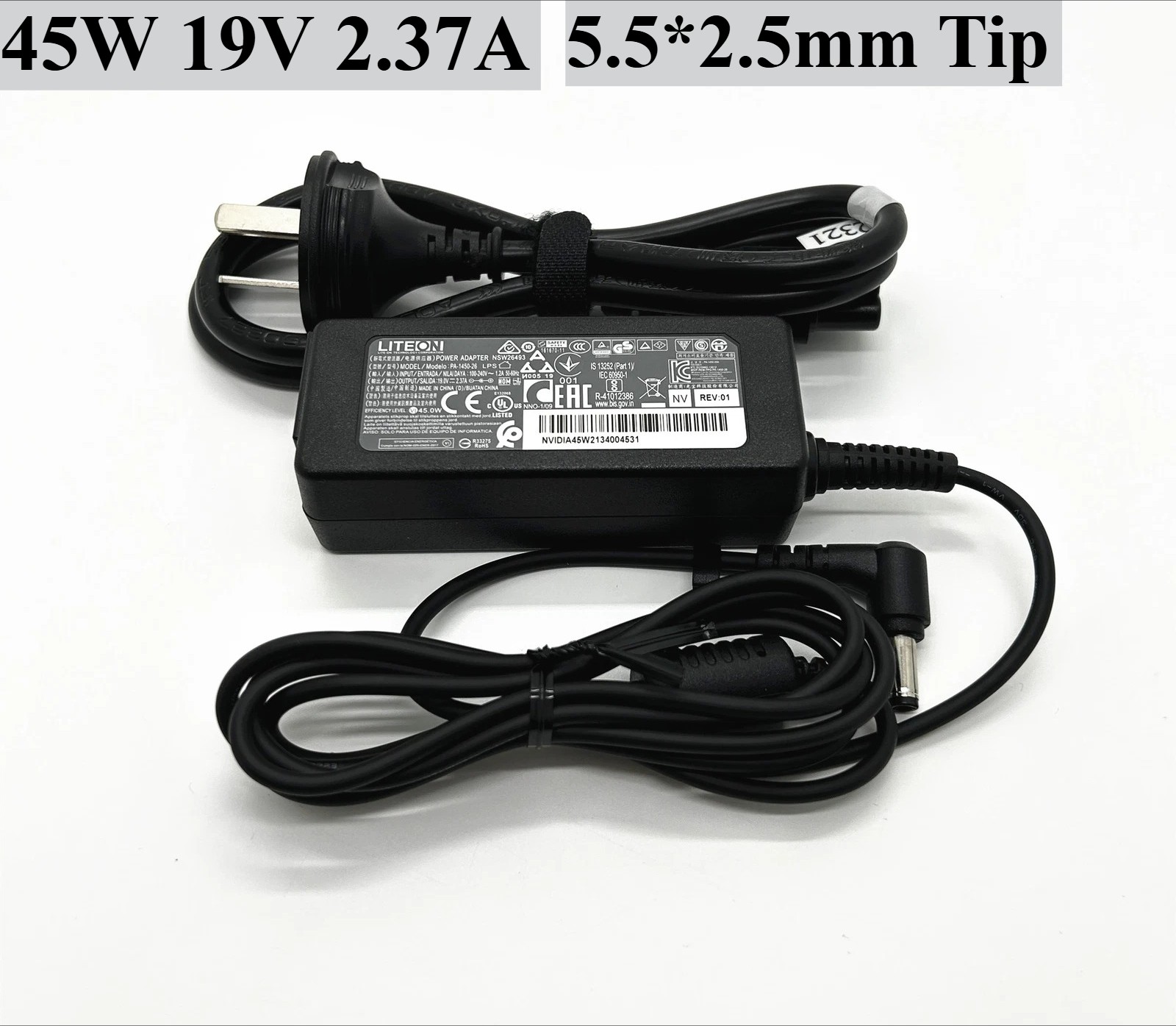 Original LiteOn 19V 2.37A 45W Adapter PA-1450-26 Power Supply 5.5*2.5mm Charger