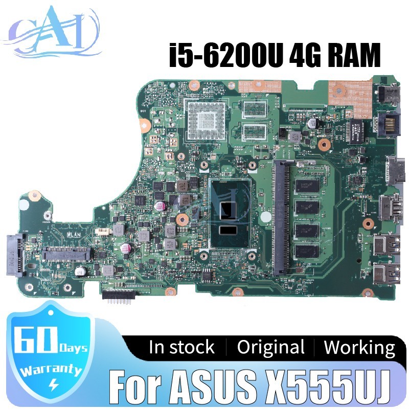 X555UJ For ASUS X555UJ X555UB X555UQ X555UA Laptop Motherboard i5-6200U 4G RAM