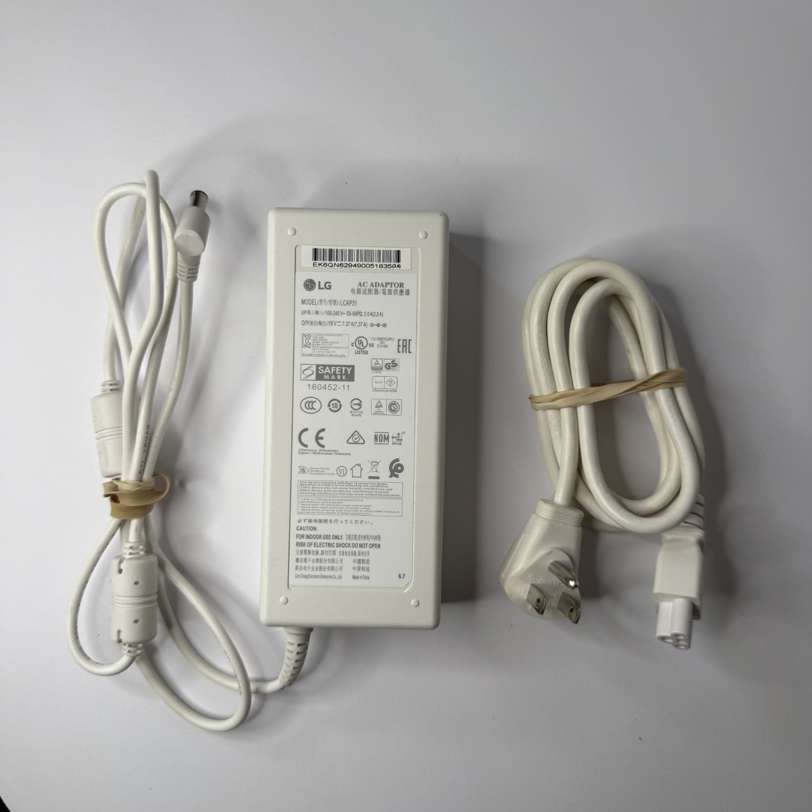 OEM LG 140W Adapter 19V 7.37A AC/DC Power Supply LCAP31 Monitor Charger