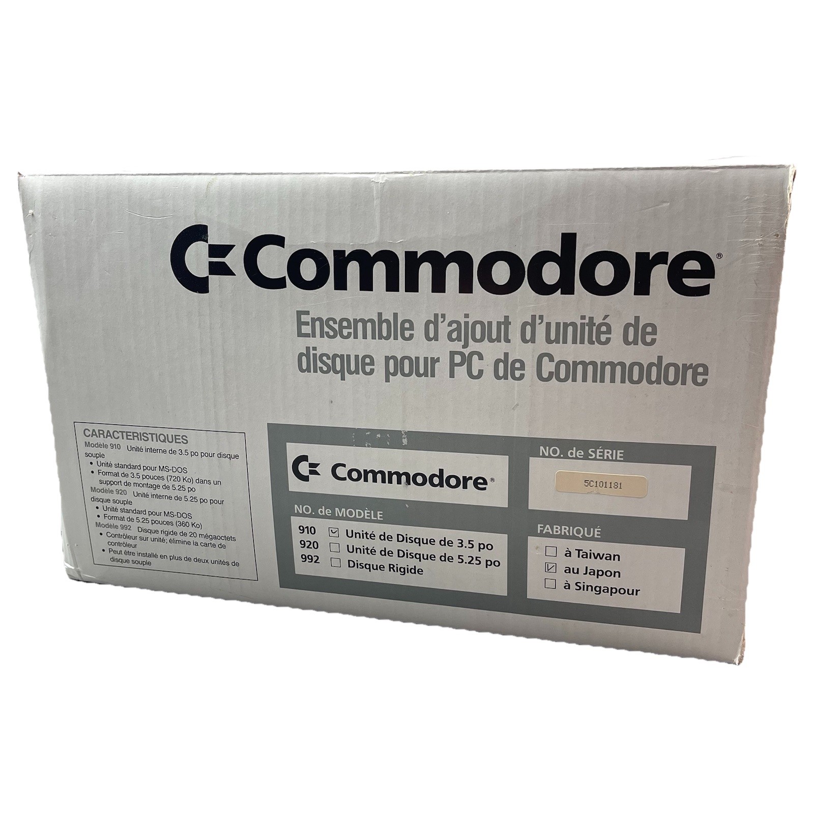 Commodore PC Drive Upgrade Kit Model 910 3.5 Inch Floppy Disk Drive (Box Only)
