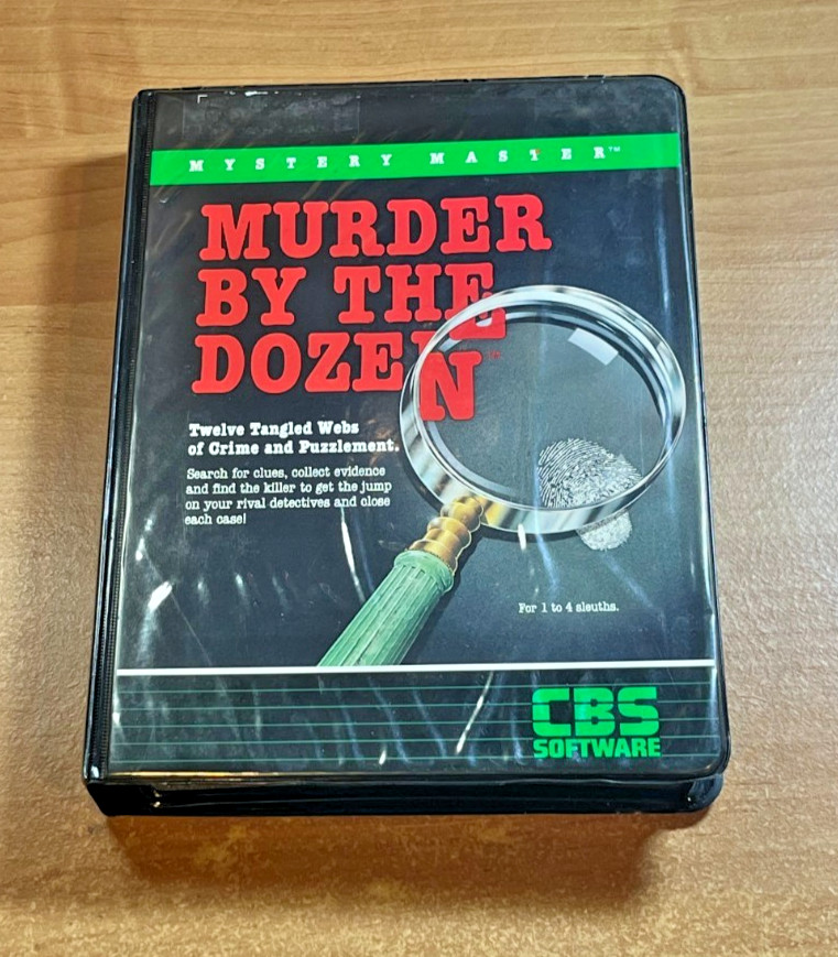 Murder by the Dozen by CBS Software 5.25 disk for Apple II +,IIe,IIc,IIgs