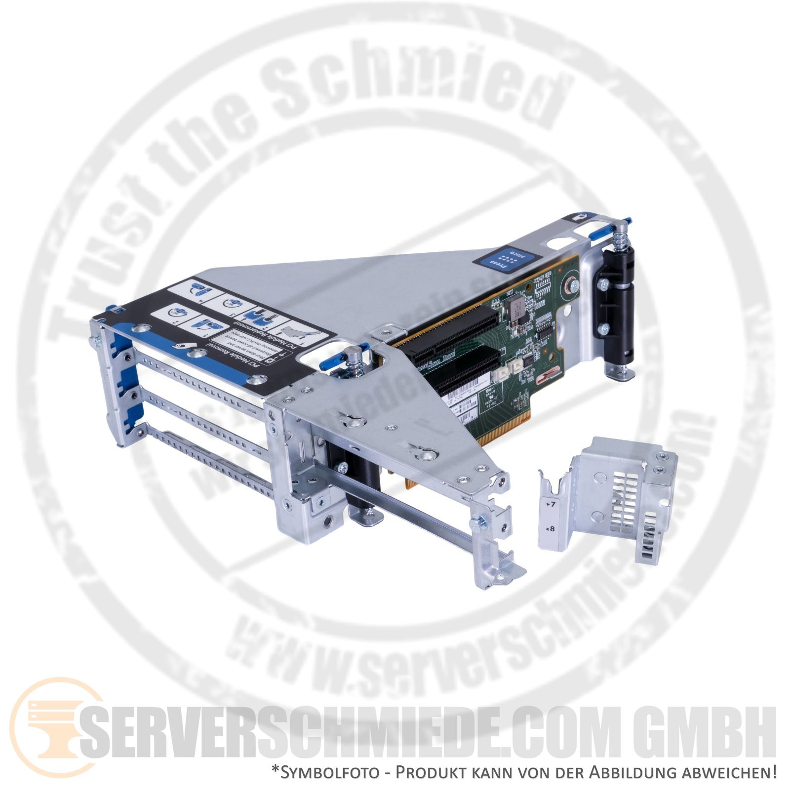 HP DL380 Gen10 Tertiary PCIe x8 / x8 3rd Riser with Riser cage 875780-B21