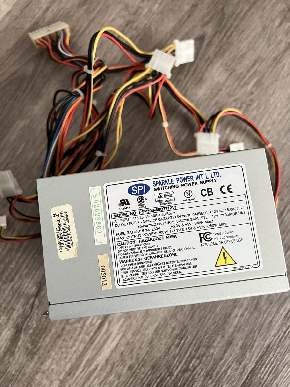 SPI Sparkle FSP300-60PLN 300W Desktop Power Supply