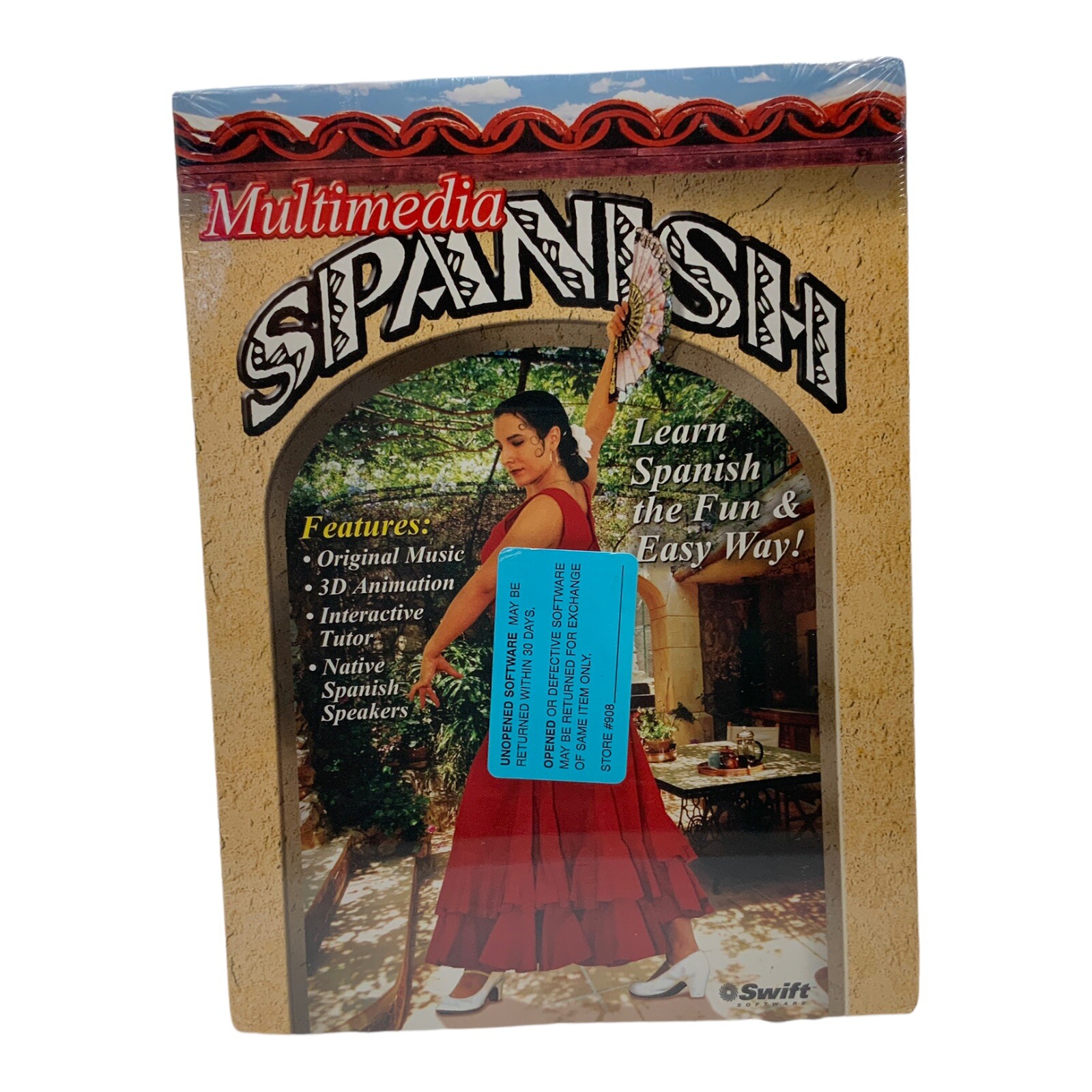 Spanish Interactive Language Software Tutor Swift Multimedia 1996 Cosmi New