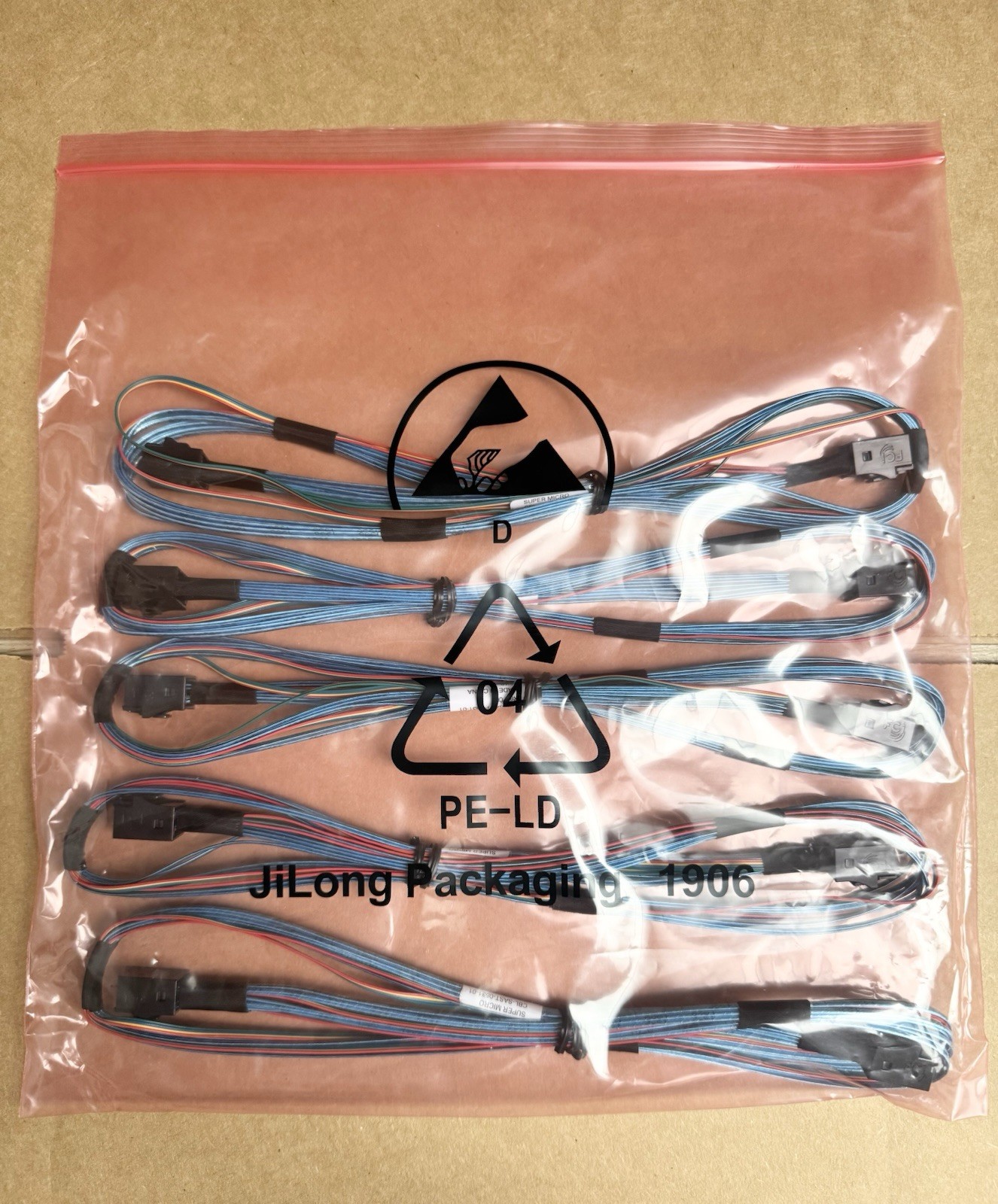 LOT OF 5X ORIGINAL SUPER MICRO CBL-SAST-0531-01 CABLE / NEW