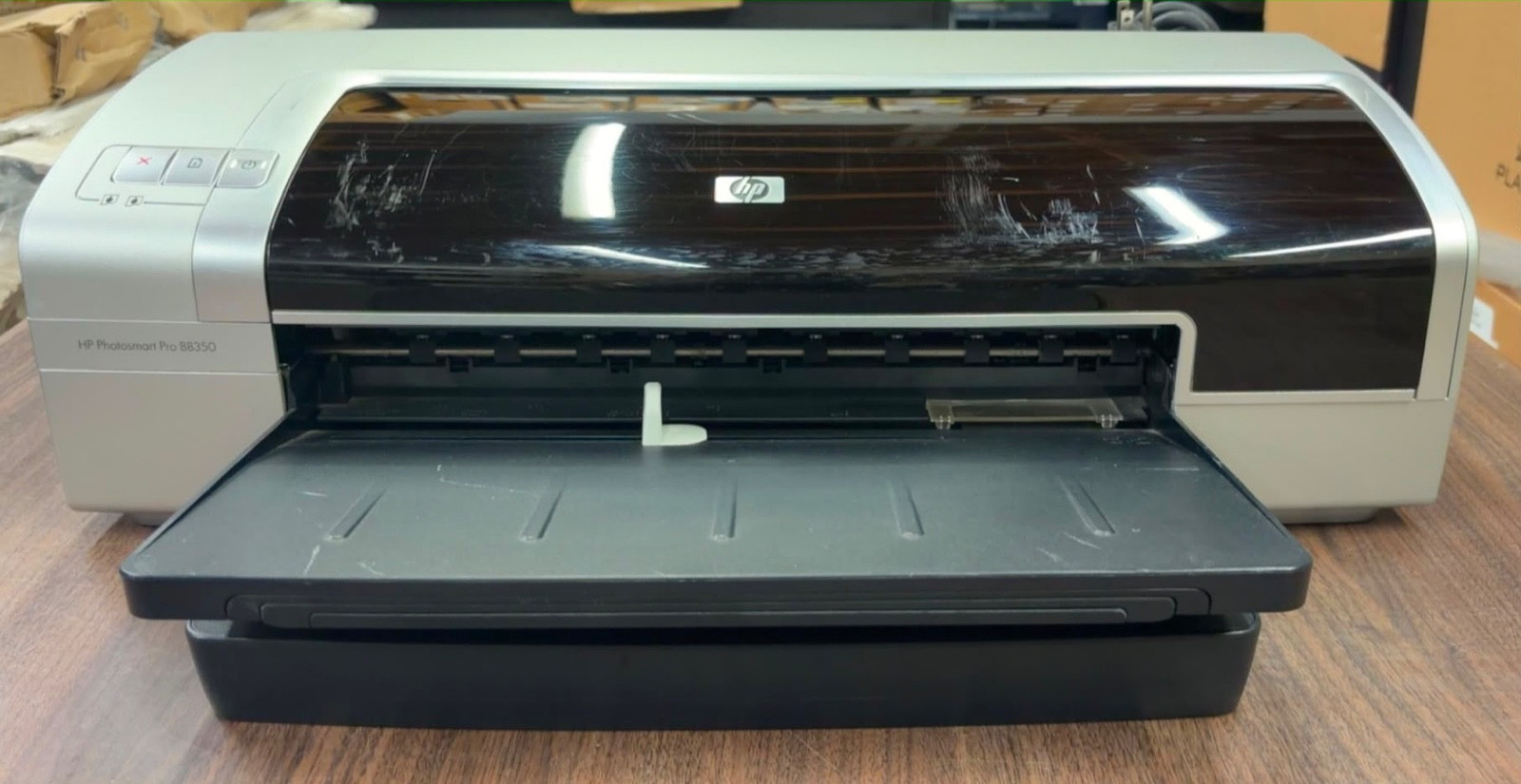 HP Photosmart Pro B8350 Color Inkjet Printer NO INK 500 Pgs 11x17 Wide Format