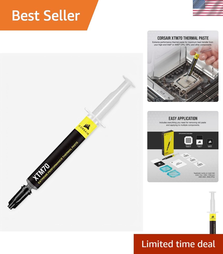 Extreme Performance Thermal Paste, 3g for Intel & AMD Processors up to 250W+ ...