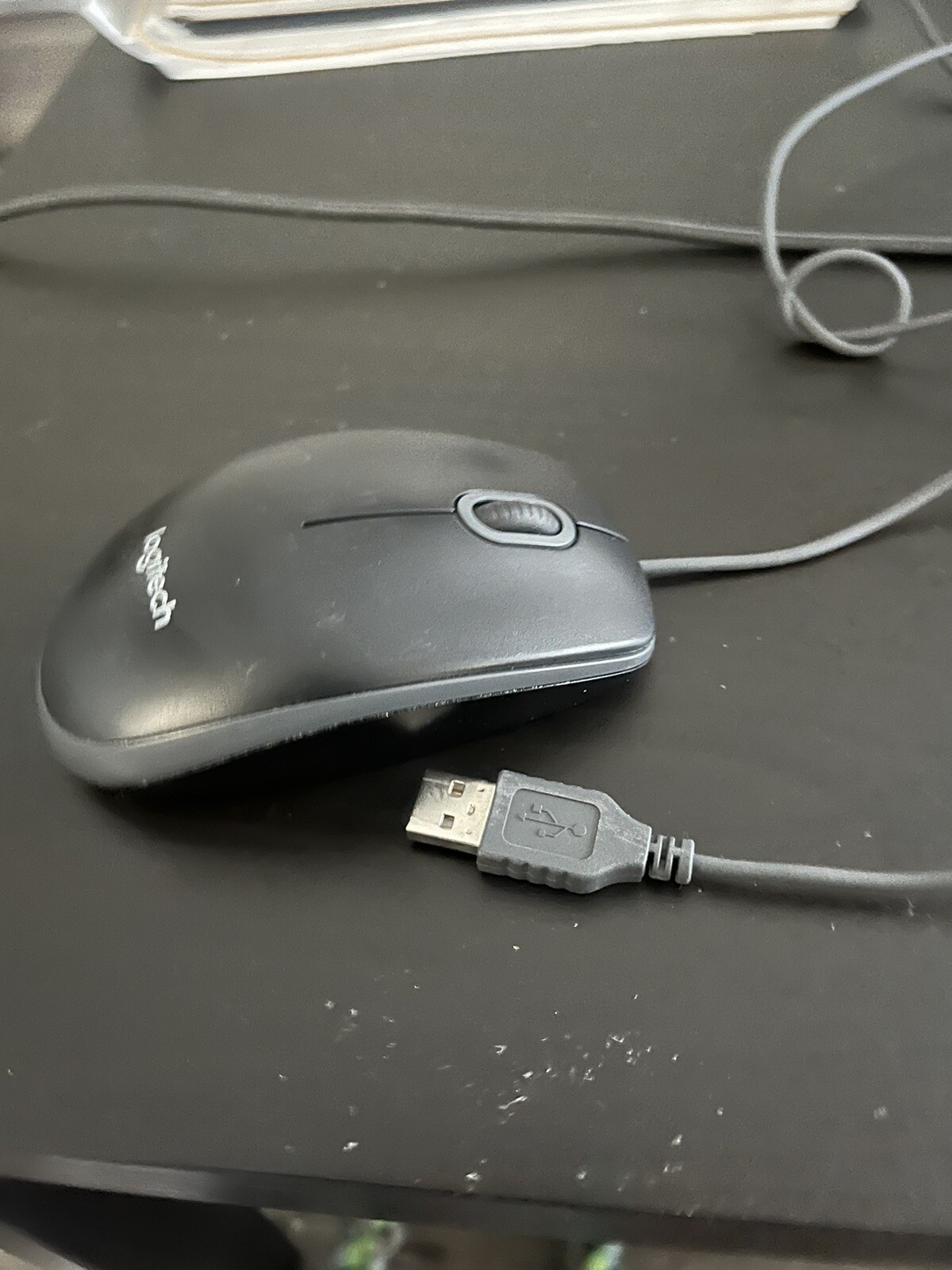 Logitech M-U0026 / 6 PACK / Used Corded Optical USB 2-Button clicky wheel mouse