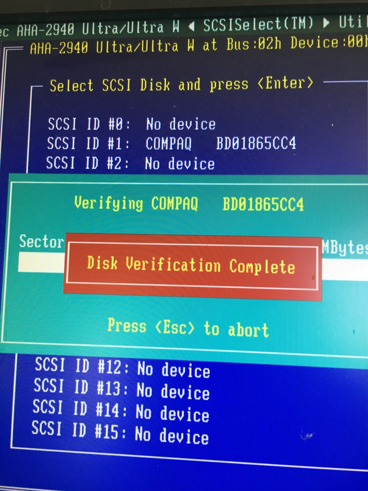 HP BD01865CC4 18.2 GB 10Krpm Wide Ultra3 SCSI SCA 80pin 3.5" HDD P/N:300955-004