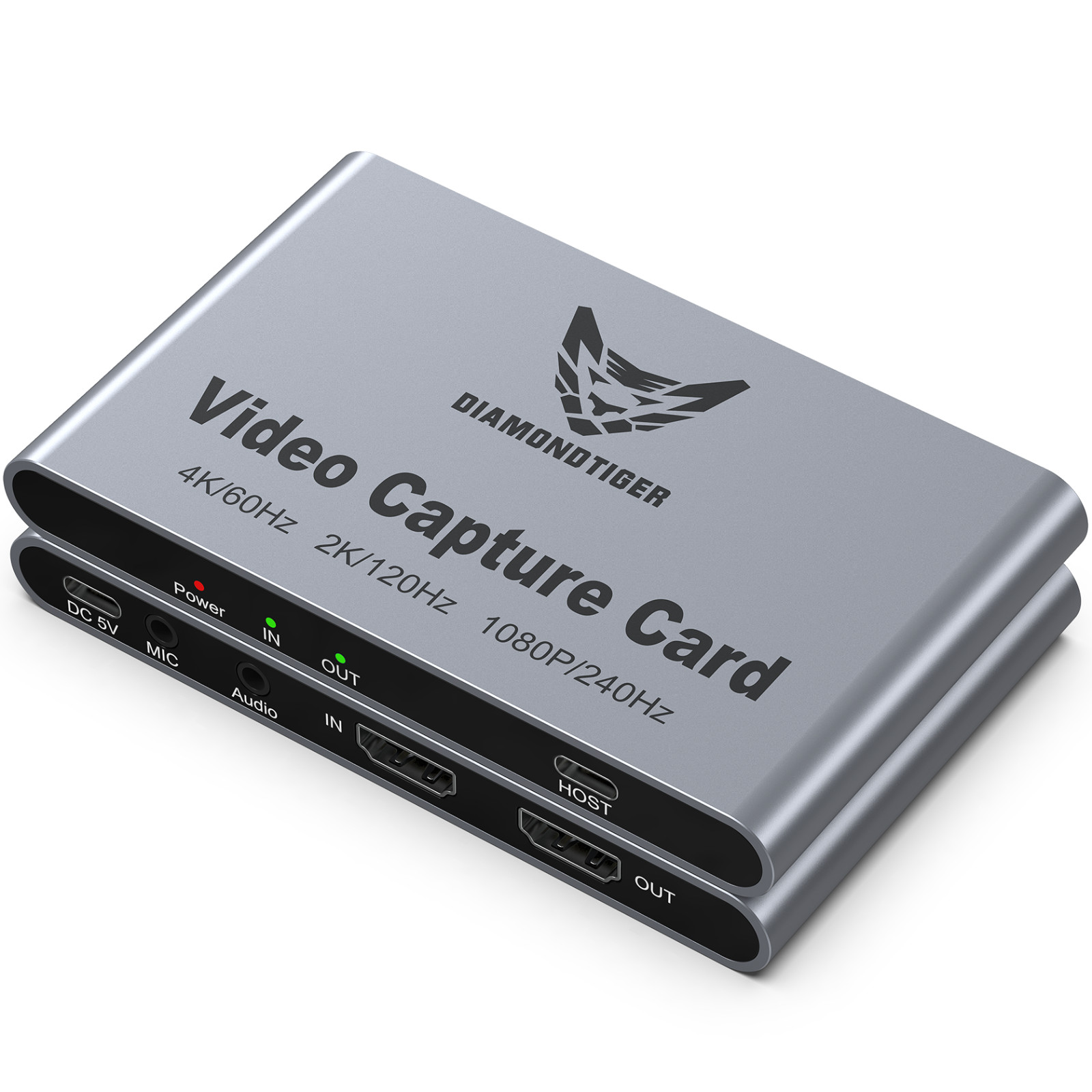 4K HDMI Video Capture Card for Streaming,4k@60hz,HDR VRR Passthrough low latency