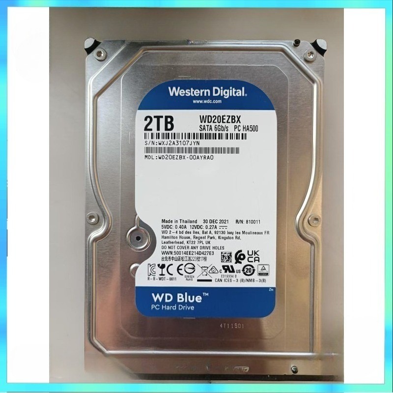 WD20EZBX WD Blue 2TB 3.5" SATA 6Gb/s 256MB Cache Desktop Internal Hard Drive New