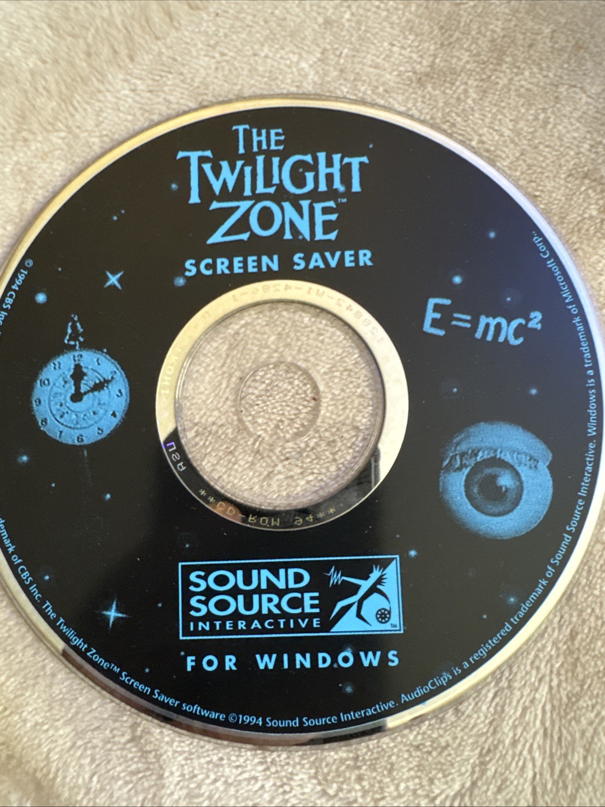The Twilight Zone Screen Saver.  Retro WINDOWS Collectible Disk Only