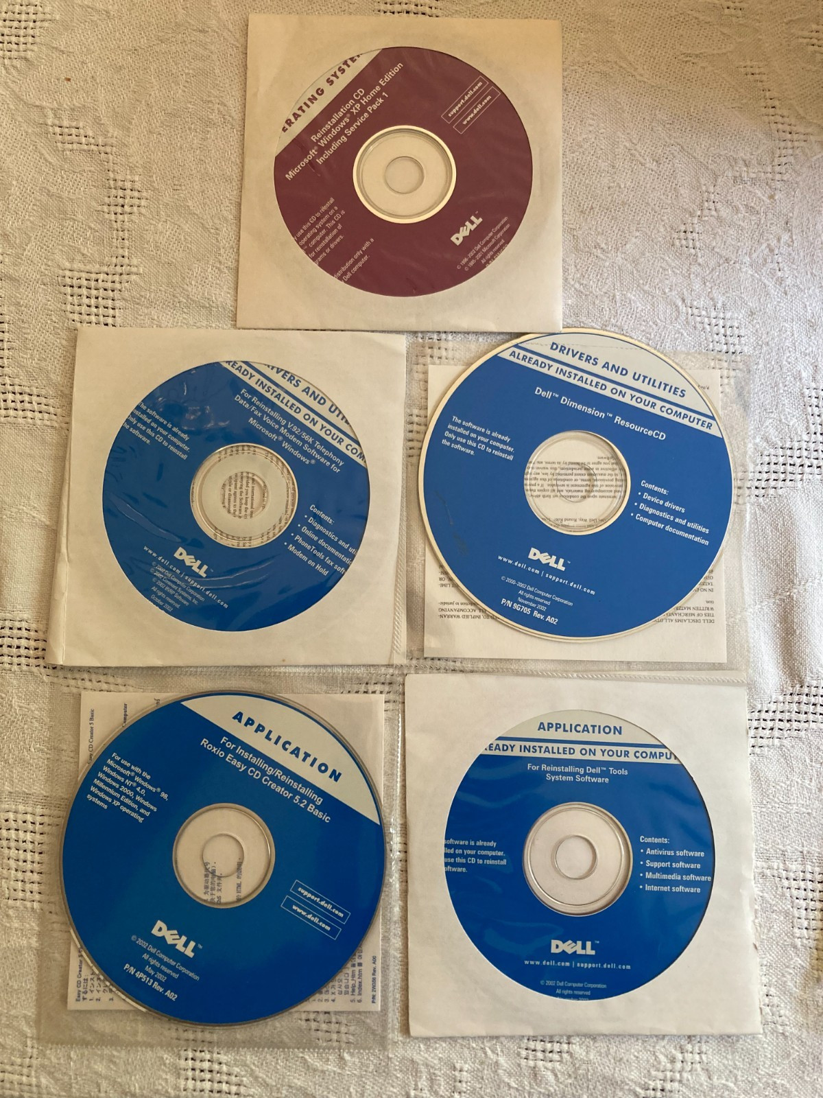 Dell Dimension Set-Up Restore Software for Microsoft Windows XP