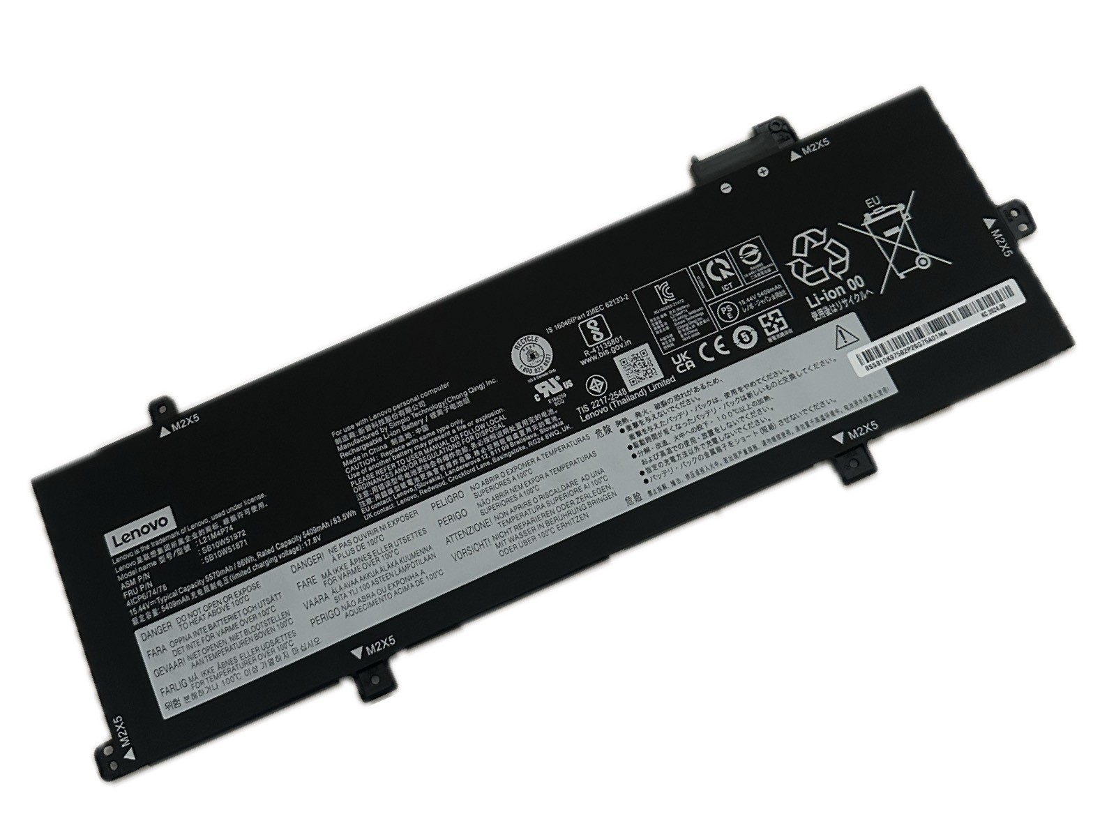 Genuine L21M4P74 Battery For ThinkPad P16s T16 1st Gen 2022 L21M4P73 L21D4P73