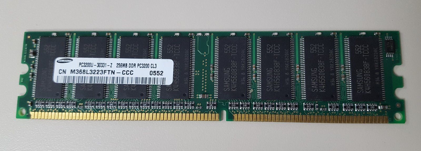 BUFFALO 256 MB 400 MHz (PC3200U-30330-A1) Memory Tested Working