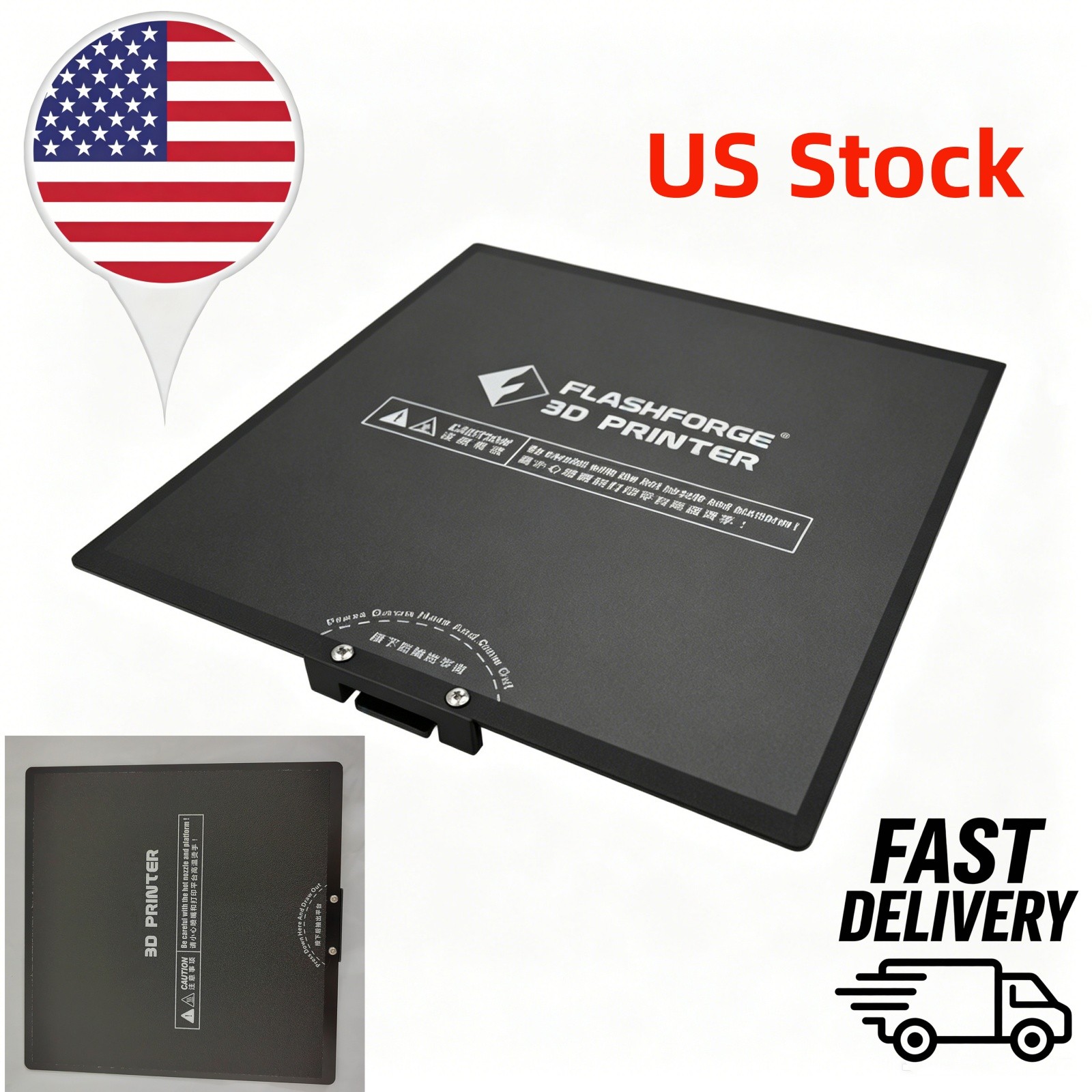 Flexible Build Plate for Flashforge Adventurer 3 170mm Heated Bed Replacement US