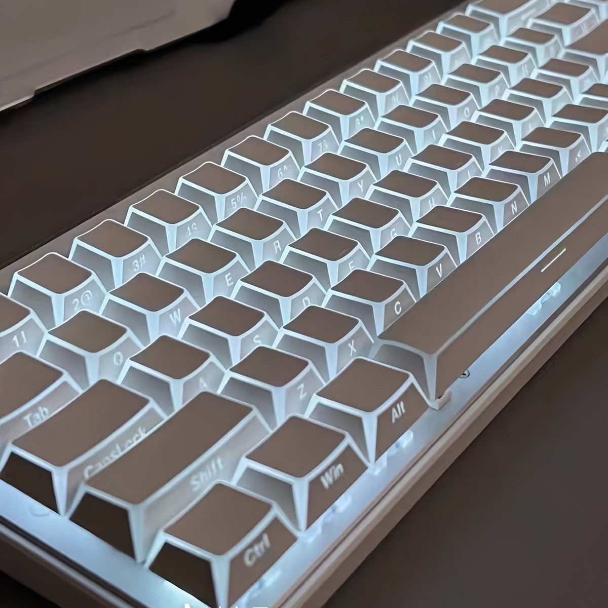 Black White PBT Side Printing Backlit Keycaps