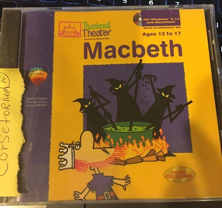 Thumbnail Theater : Macbeth CD-ROM by  Michael Mills runs on Windows 95 new 