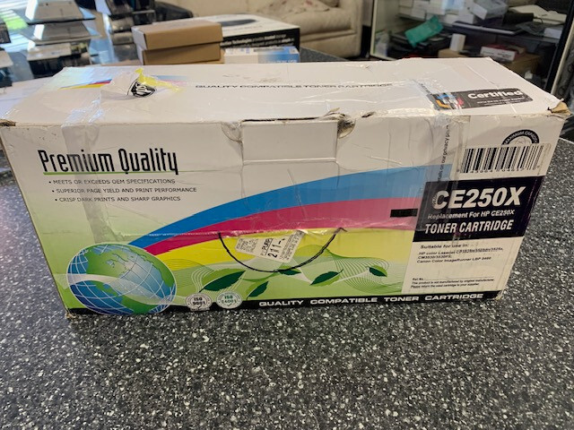 Premium Quality Replacement for HP CE505X Black Toner Cartridge New OB CP3525