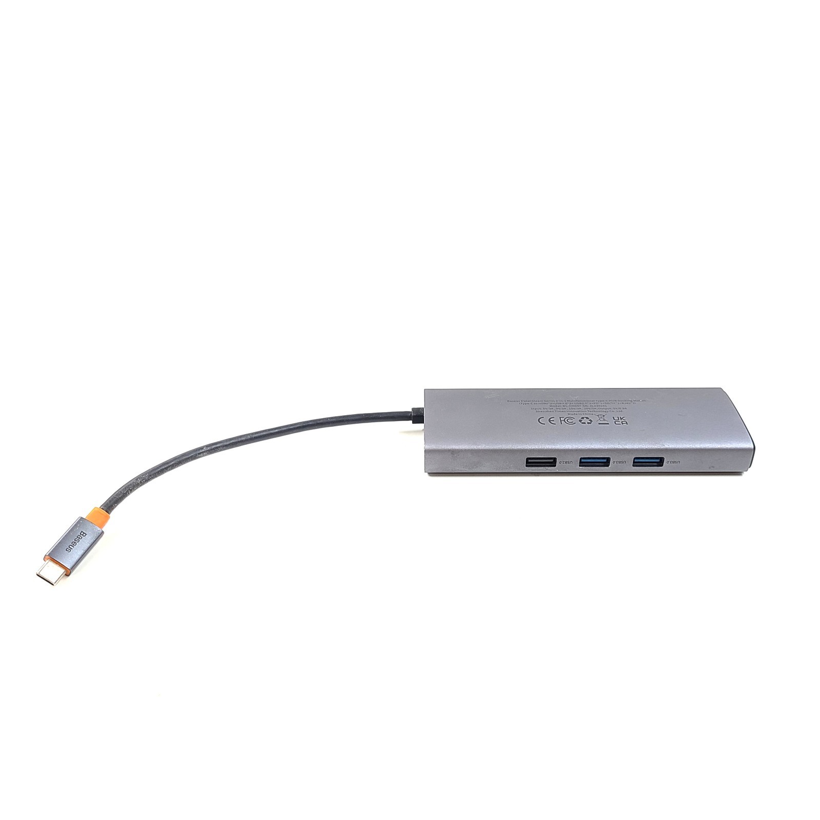 Baseus Metal Gleam Series 9-in-1 Multifunction USB-C Type-C Docking Station Hub