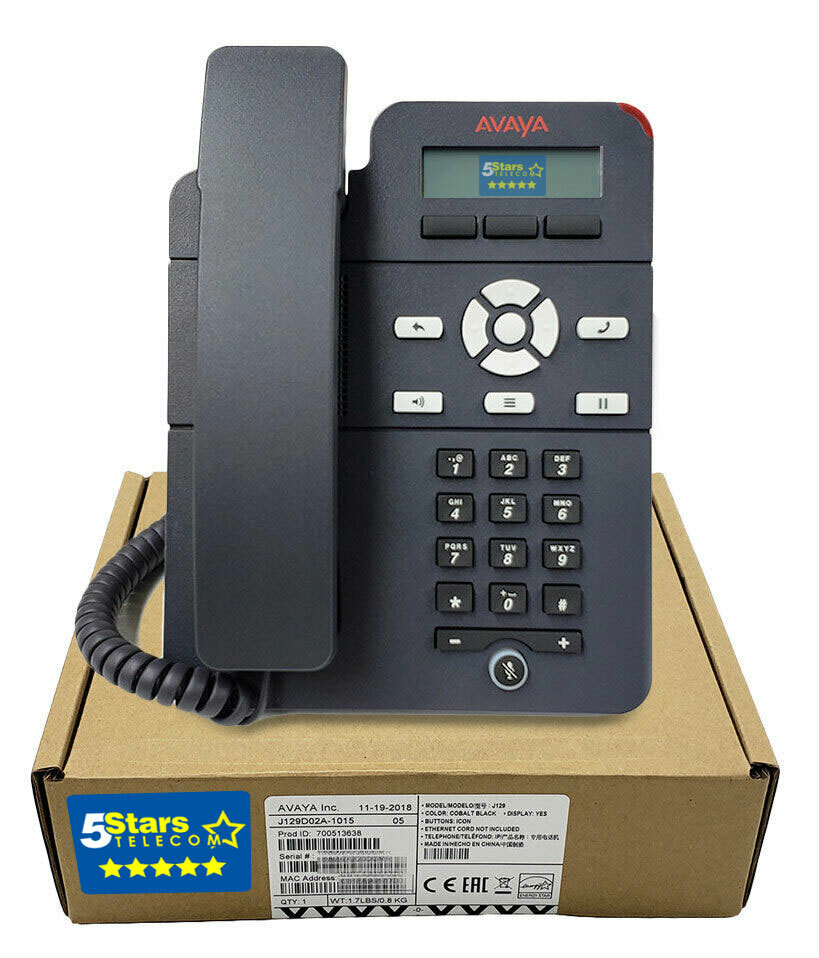 Avaya J129 IP Phone (700513638, 700512392) - Brand New, 1 Year Warranty