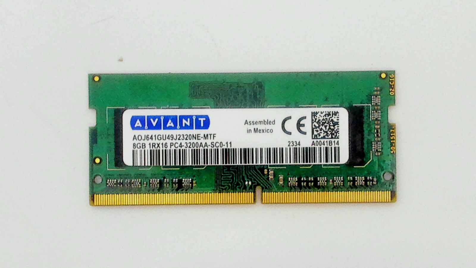 AVANT 8GB 1Rx8 PC4-3200 SODIMM Non-ECC DDR4 Laptop Memory RAM