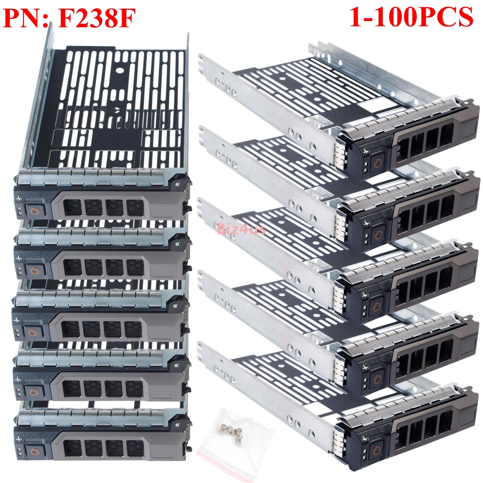 Lot 3.5" SAS SATA Caddy Tray For Dell T710 T610 T410 T310 0F238F T420 T620 320