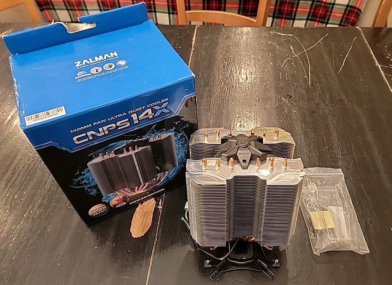 Excellent Massive Zalman 140mm CPU Tower Cooler CNPS 14X - 