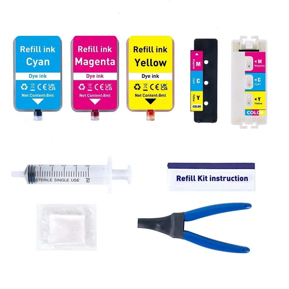 Cartridge Refill Kit Compatible with Canon PG-285 CL-286 cartridges Pixma TR7722