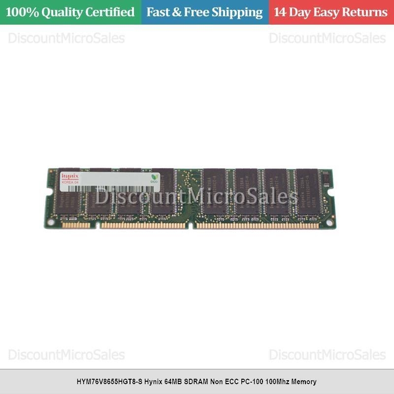 HYM76V8655HGT8-S Hynix 64MB SDRAM Non ECC PC-100 100Mhz Memory