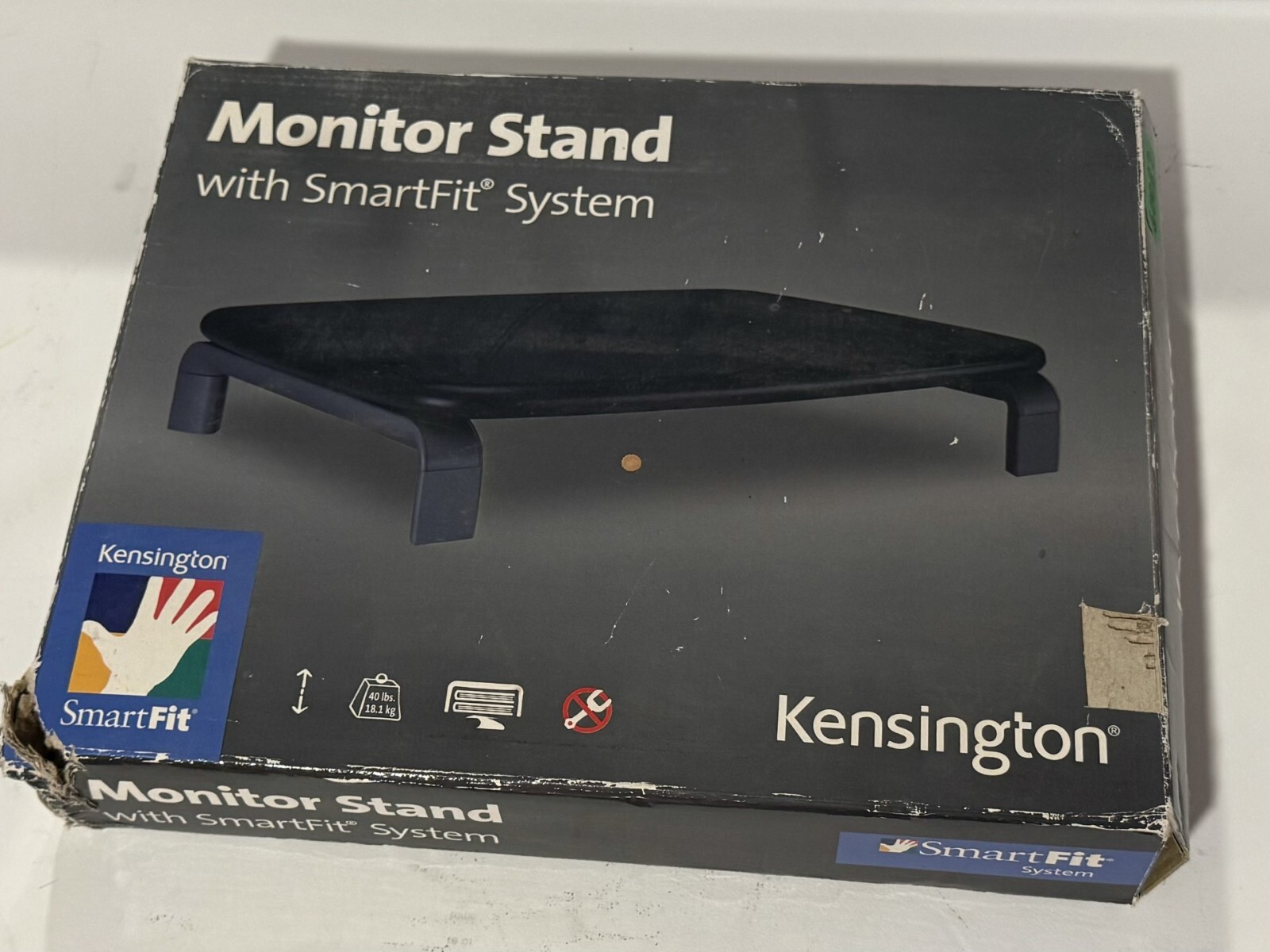 Kensington Monitor Stand with SmartFit System Color Black/Grey Model 60087 New