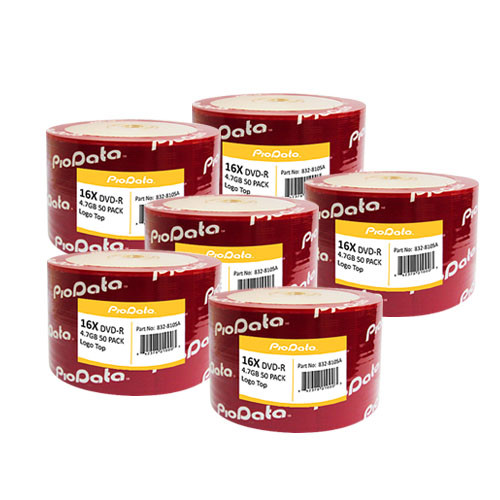 300 PC PioData 16X 4.7 GB DVD-R Logo Top Disc Blank Media 832-810SA