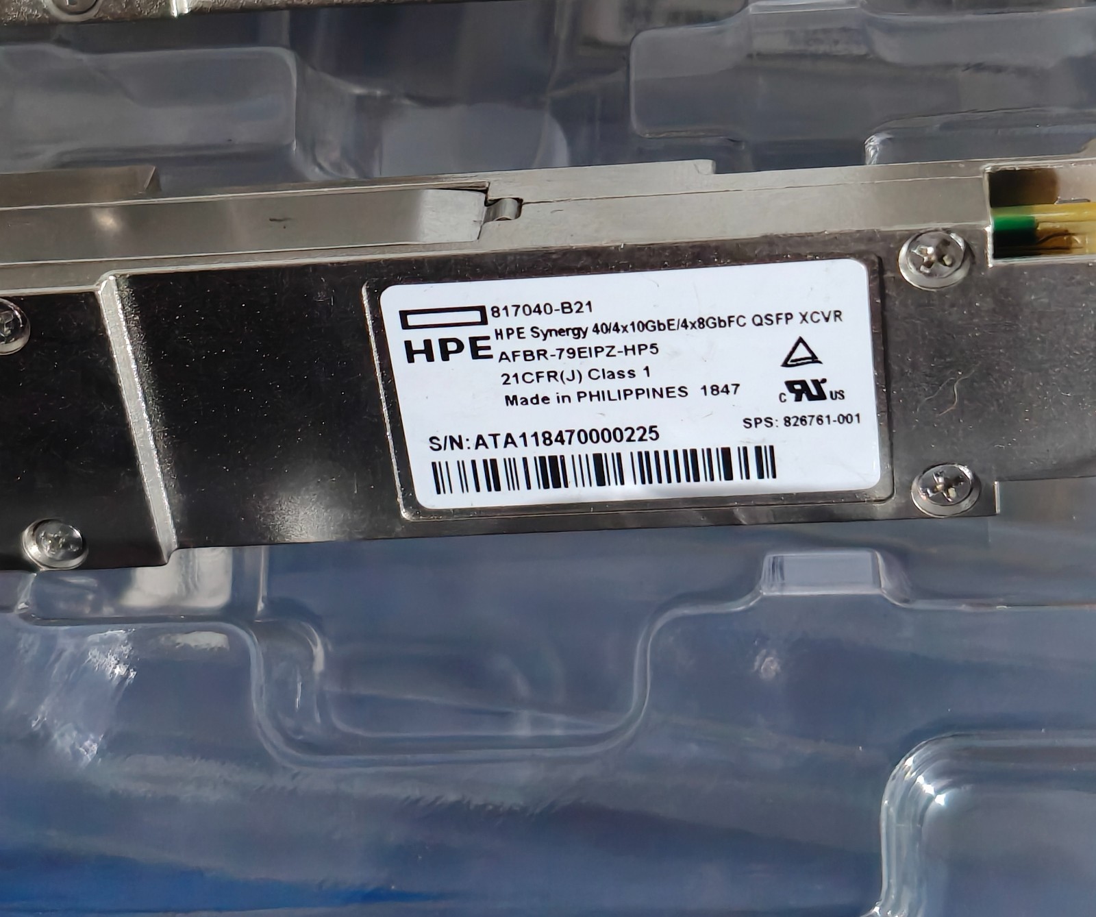 HPE 817040-B21 826761-001 AFBR-79EIPZ-HP5 40GbE/4x10GbE/4x8Gb QSFP .