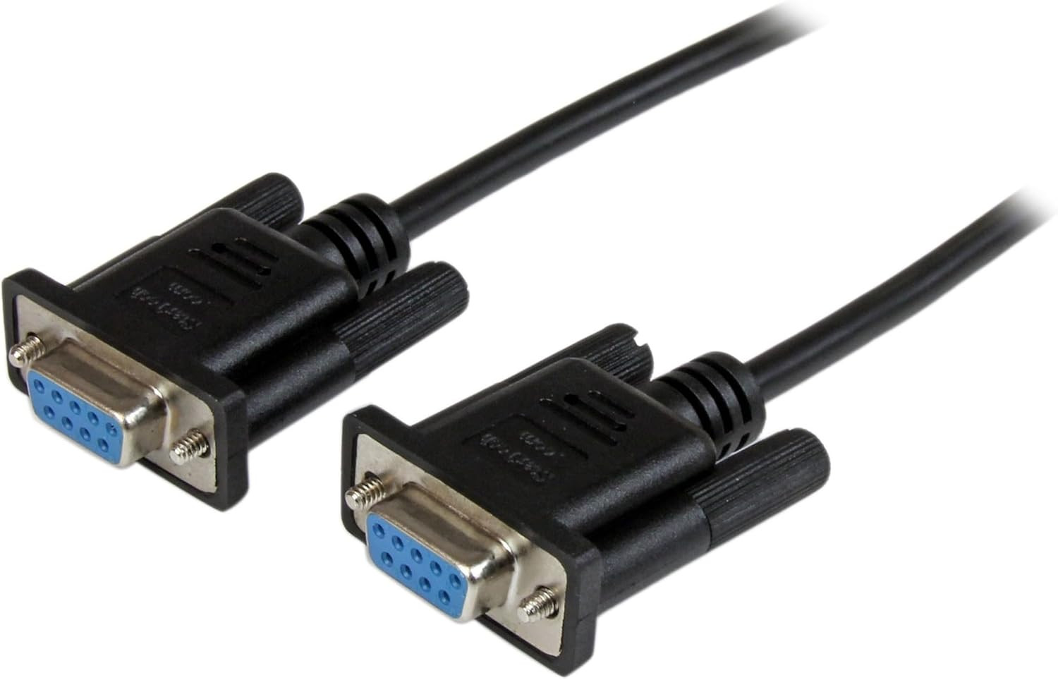 Startech 2M DB9 RS232 Serial Null Modem Cable, Black (SCNM9FF2MBK)