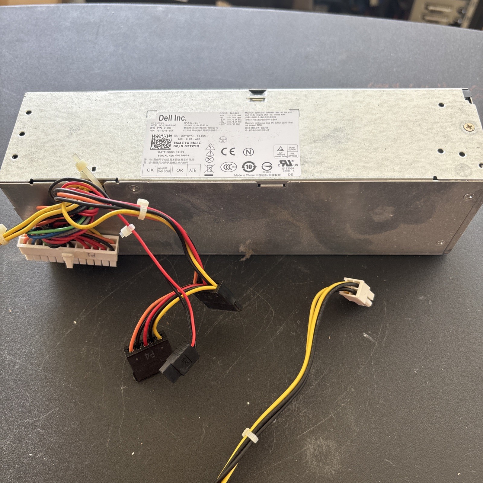 POWER SUPPLY H240AS-01 H240AS-00 L240AS-00 2TXYM 3WN11 240W Optiplex 7010 SFF