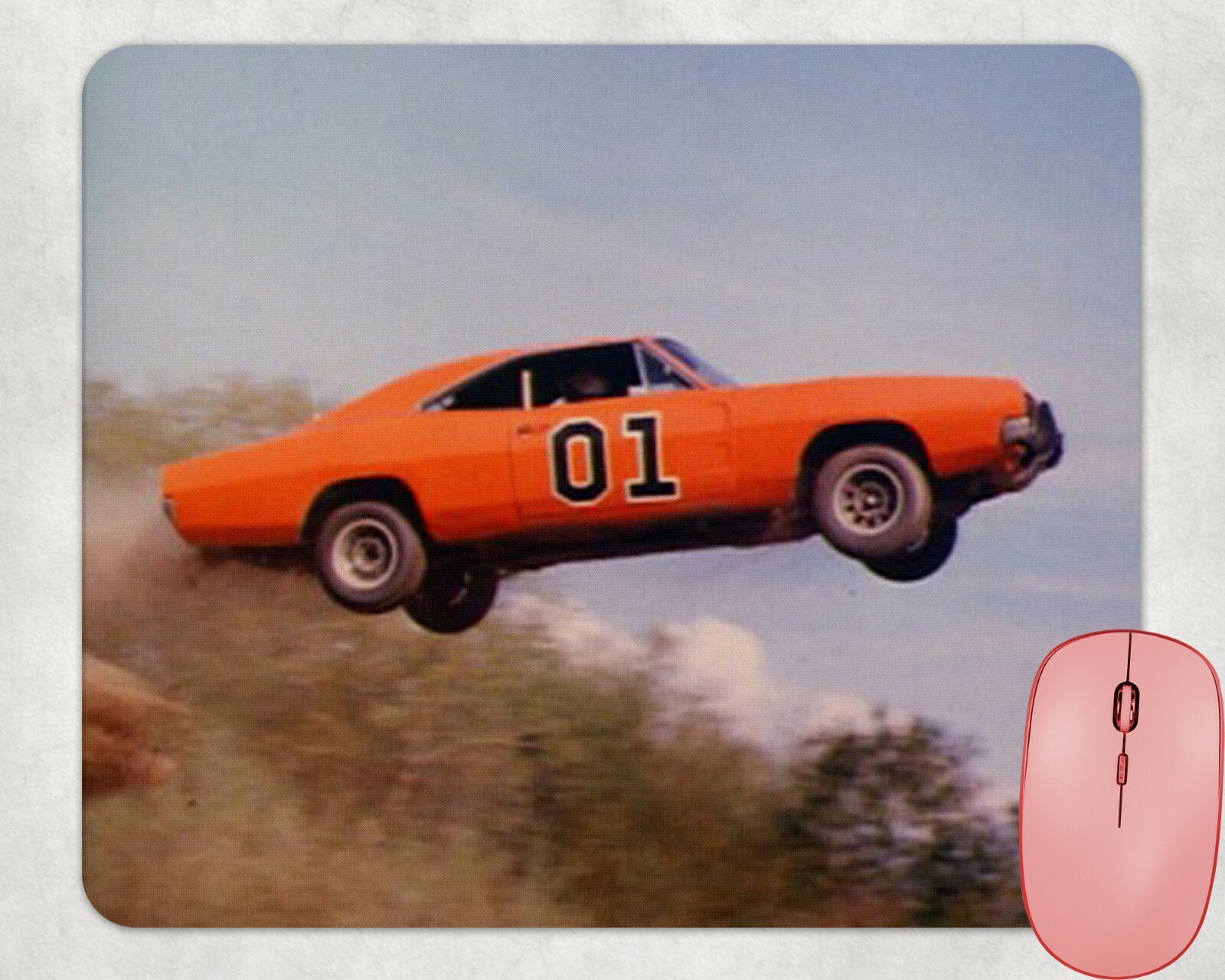 Cool Flying General Lee Dukes of Hazzard  mouse pad