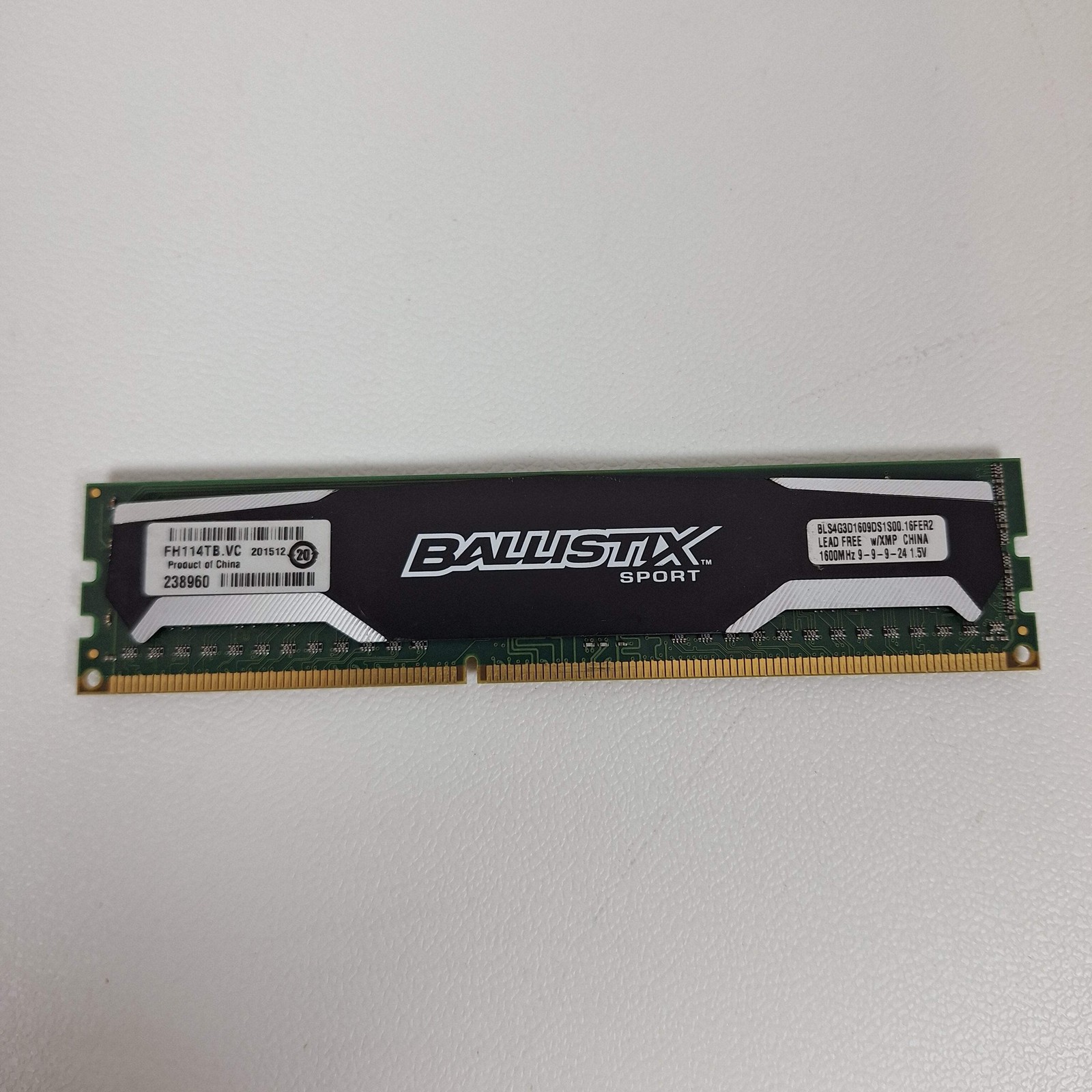 Crucial Ballistix Sport BLS4G3D1609DS1S00 4GB 1600MHz RAM