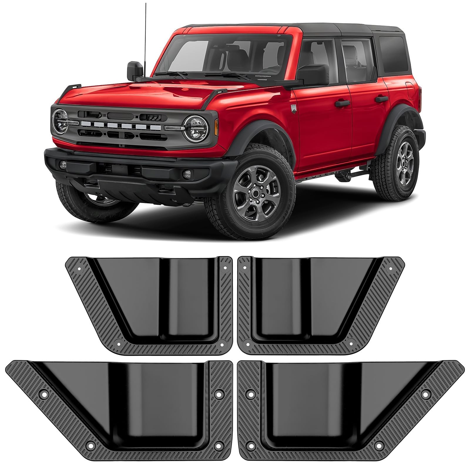 4PCS Door Storage Pockets for Ford Bronco 2021 2022 2023 2024 2025 2026 Acces...