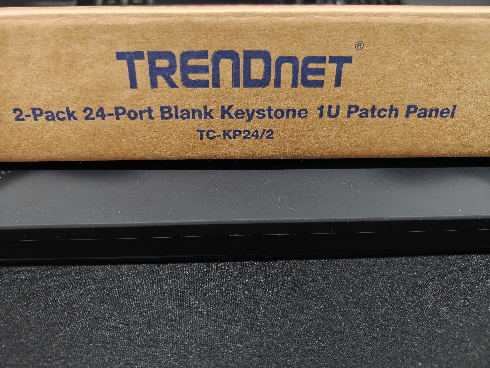 TRENDnet 24-Port Blank Keystone Patch Panels TC-KP24/2 19" Metal Rackmount
