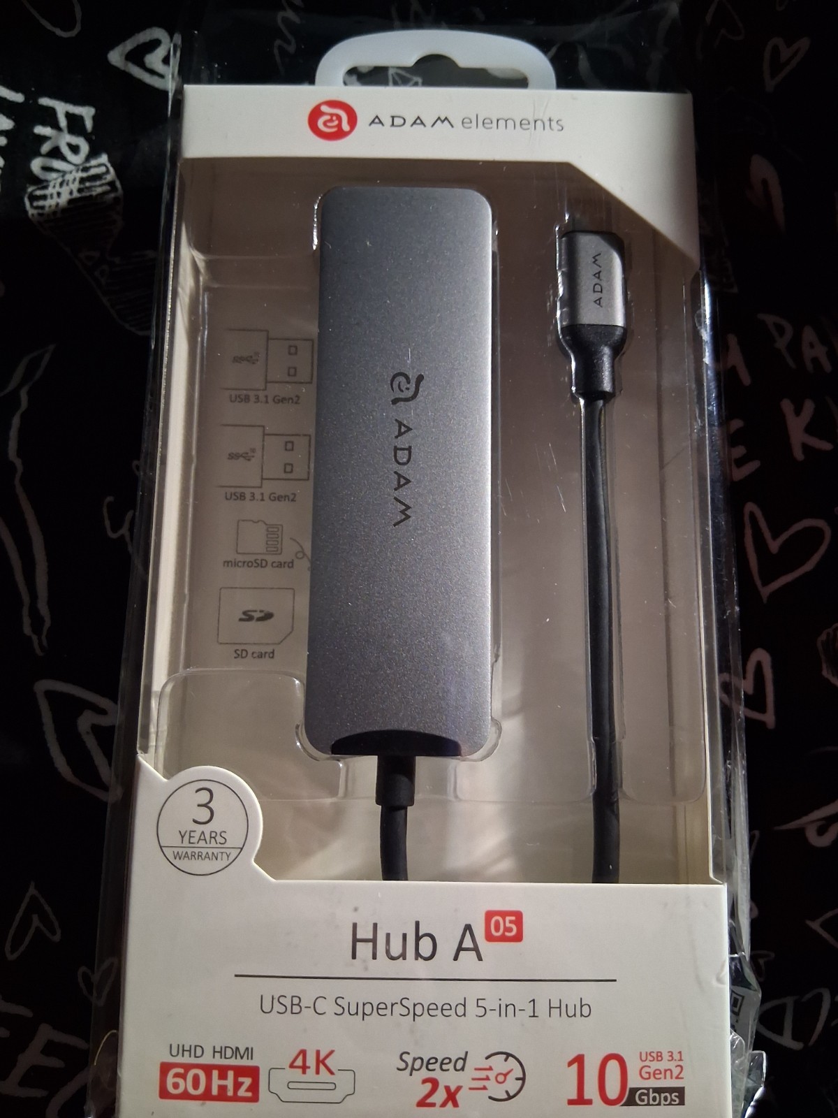 ADAM ELEMENTS CASA HUB05  USB-C GEN2 5 IN 1 USB 