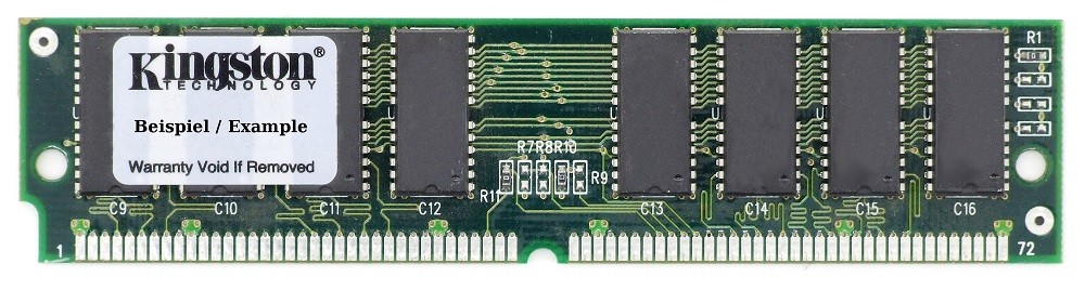 32MB Kit (2x16MB) Kingston PS/2 EDO SIMM Vintage PC Memory 4Mx32 5V 2174-005.A00