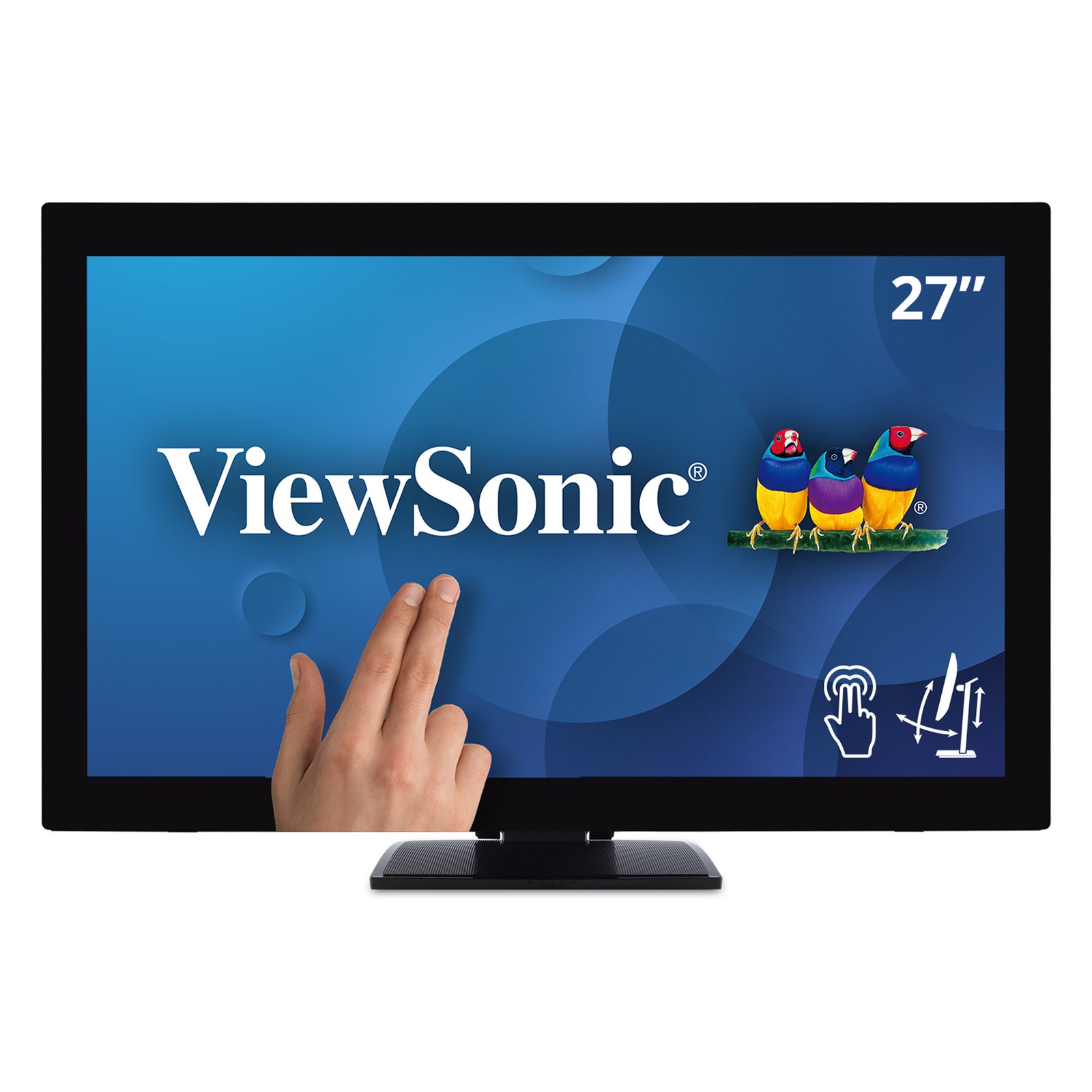 ViewSonic 1080p Ergonomic 10-Point Multi Touch TD2760 27" Monitor with RS232,