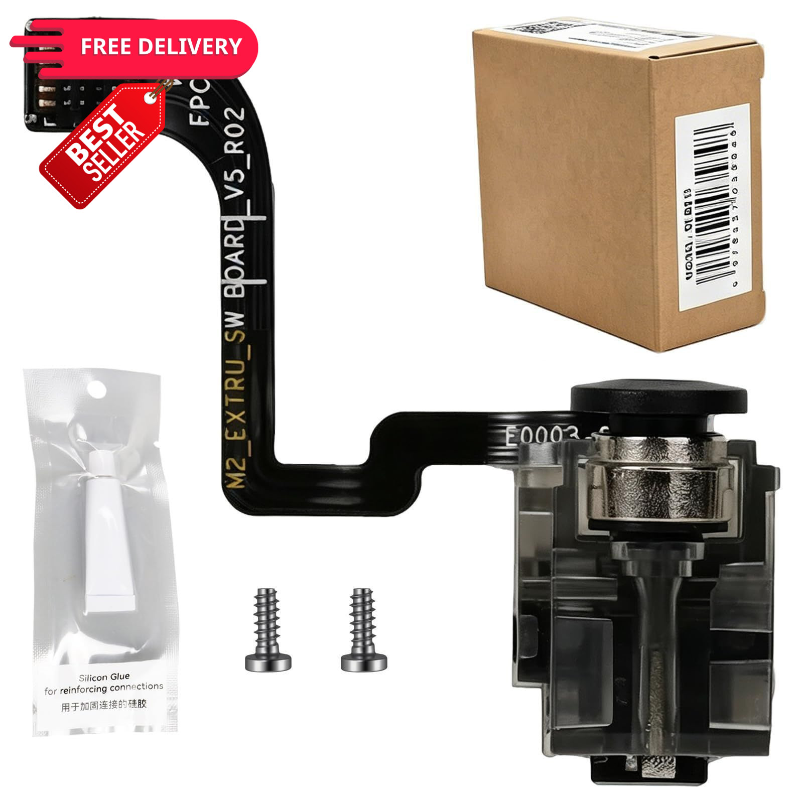 Bamboo P1S P1P Replace the Extruder Filament Sensor,Hall Switch for P1P/P1S